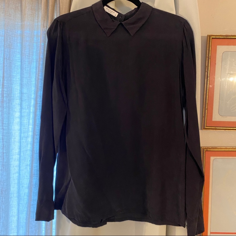 Equipment Silk Peter Pan Collar Blouse